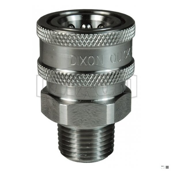 316SS 3/4 in H-COUPLER, 3/4 in MNPT